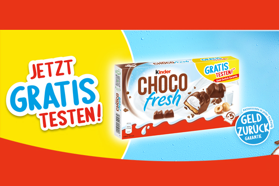 KINDER ChocoFresh gratis testen