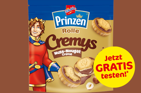 Prinzen Rolle Cremys Nuss-Nougat kostenlos testen